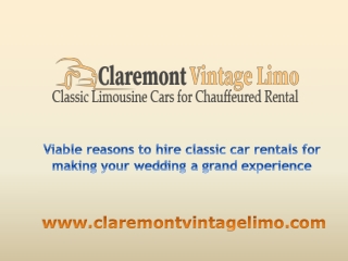Viable reasons to hire classic car rentals for making your wedding a grand experience