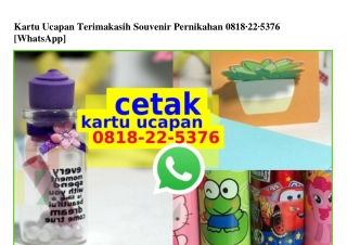 Kartu Ucapan Terimakasih Souvenir Pernikahan Ö818225376[wa]