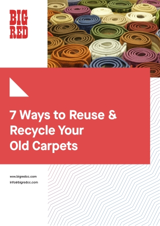 7 Ways to Reuse and Recycle your Old Carpets