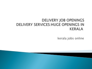 Kerala jobs online- online jobs in kerala