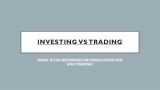 The Difference between Trading & Investing