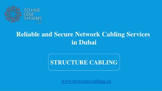 Reliable and Secure Network Cabling Services in Dubai