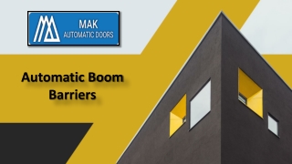 Automatic Boom Barriers UAE, Unipark  Barrier Suppliers in UAE - MAK Automatic Doors