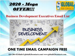 Business Development Executives Email data