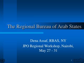 The Regional Bureau of Arab States
