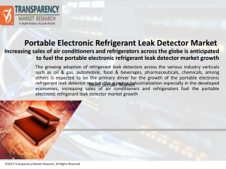 Portable Electronic Refrigerant Leak Detector Market Analyzing Growth by focusing on Top Key Operating Vendors