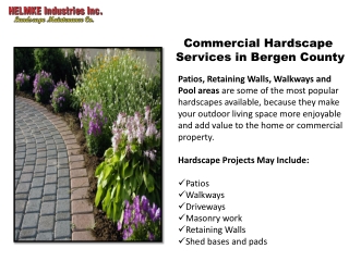 Commercial Hardscape Services in Bergen County