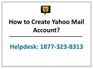 How to Create Yahoo Mail Account?