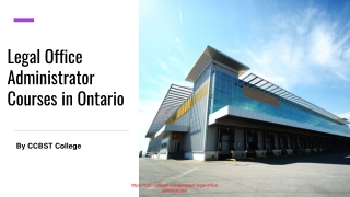 Legal Office Administrator Courses in Ontario