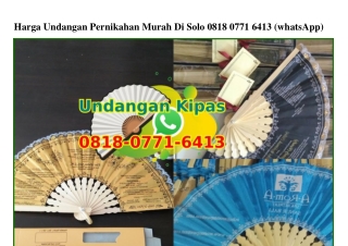 Harga Undangan Pernikahan Murah Di Solo Ô818~Ô771~6413[wa]