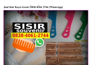 Jual Sisir Kayu Grosir 0838•4061•2744[wa]