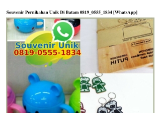 Souvenir Pernikahan Unik Di Batam 0819•0555•1834[wa]