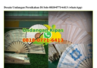 Desain Undangan Pernikahan Di Solo 0818·0771·6413[wa]