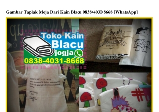 Gambar Taplak Meja Dari Kain Blacu 083840318668[wa]