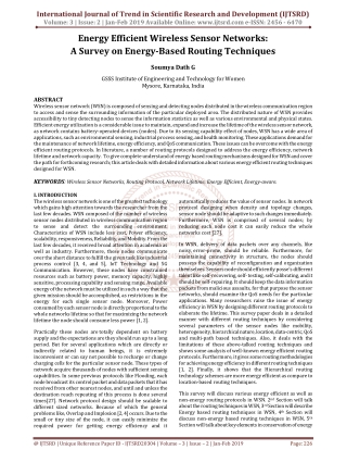 Energy Efficient Wireless Sensor Networks A Survey on Energy Based Routing Techniques