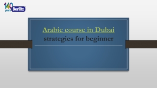 Arabic course in dubai | Arabic classes in Dubai | Learn Arabic in dubai