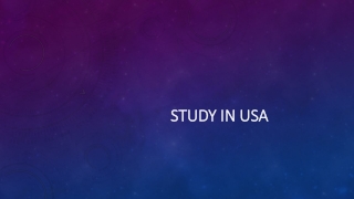 Study in USA