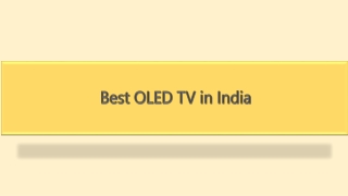 Best OLED TV in India