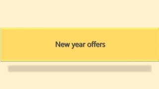 New year offers