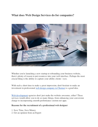 What does Web Design Services do for companies?