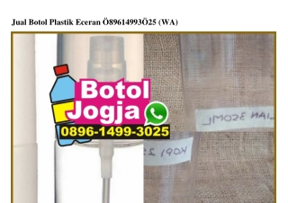 Jual Botol Plastik Eceran 0896–1499–3025[wa]