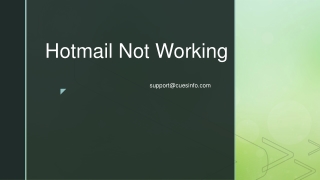 Hotmail not working on iphone , ipad, mac, Android