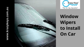 Car Window Wipers Buying Guide | Krazy Keys