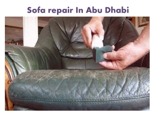 Sofa repair In Dubai