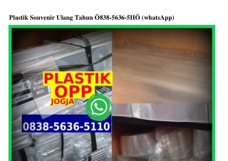 Plastik Souvenir Ulang Tahun O838-5636-511O[wa]