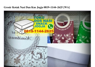 Grosir Kotak Nasi Dan Kue Jogja 081911442625[wa]