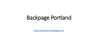 Backpage Portland