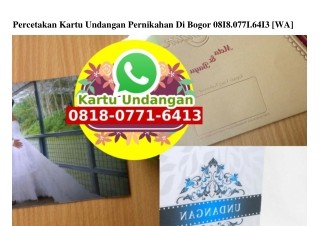 Percetakan Kartu Undangan Pernikahan Di Bogor Ö818–Ö771–6413[wa]