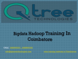 Big Data Training in Coimbatore | Hadoop Training in Coimbatore