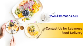 Contact Us for Lebanese Food Delivery - kammoon