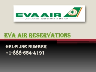 How to make reservations on Eva Air?