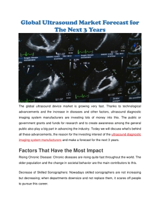 Ultrasound diagnostic imaging system manufacturers