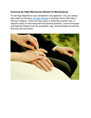 marriage websites