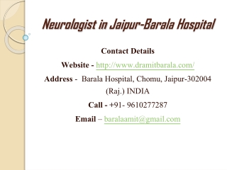 Neurologist in Jaipur-Barala Hospital