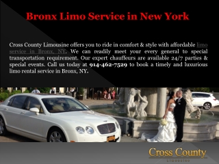 Bronx Limo Rental Service