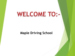 One of the best Driving Instructor in Village at York University