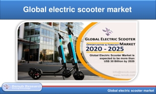 Electric Scooter Market Global Forecast by Country & Products