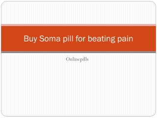 Buy Soma pill for beating pain