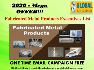 Fabricated Metal Products Executives List