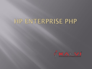 HP Enterprise PHP