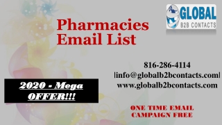 Pharmacies Email List