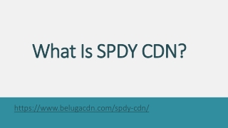 What Is Spdy CDN?