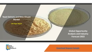 Yeast Extracts and Beta-Glucan Market To Receive Overwhelming Hike In Revenues By 2022