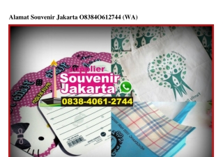 Alamat Souvenir Jakarta Ö838~4Ö61~2744[wa]