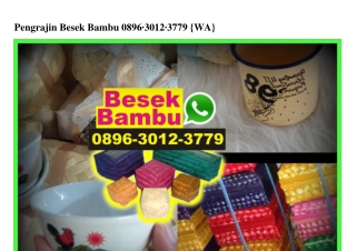 Pengrajin Besek Bambu Ô896 3Ô12 3779[wa]