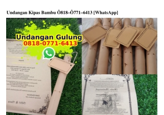 Undangan Kipas Bambu Ô818•Ô771•6413[wa]